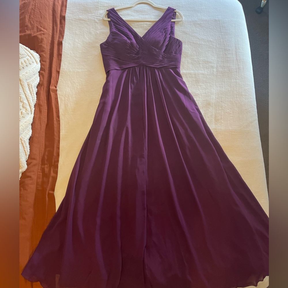 Size 10 bridesmaids dress in wine